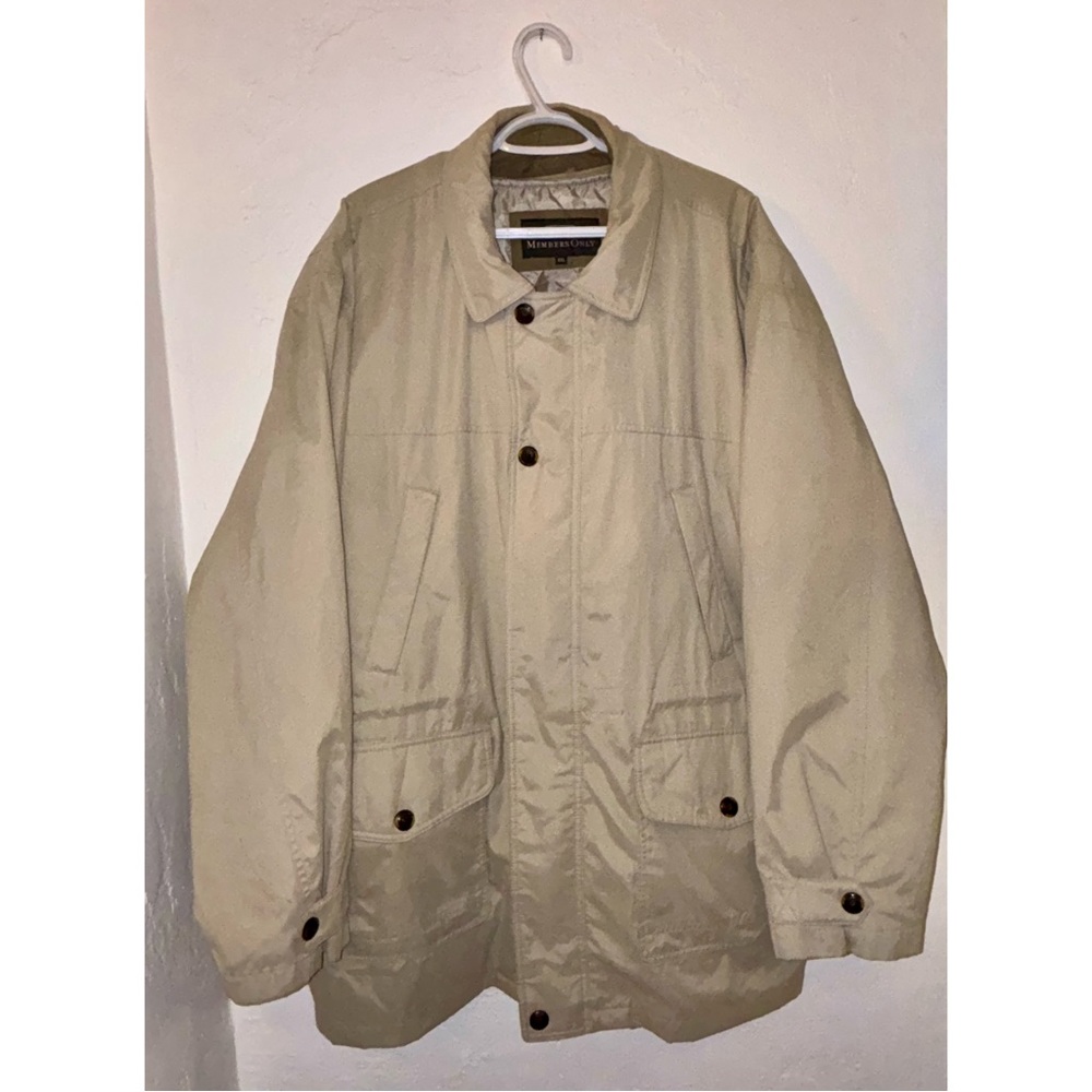 Vintage Members only Khaki winter jacket